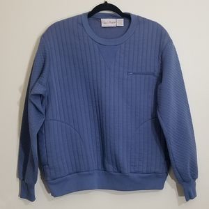 CharLes DougLas Blue Long Sleeve Sweater Size Large
